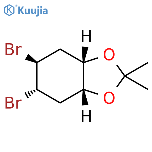 rel-(3aR,5S,6S,7aS)-5,6-Dibromohexahydro-2,2-dimethyl-1,3-benzodioxole structure