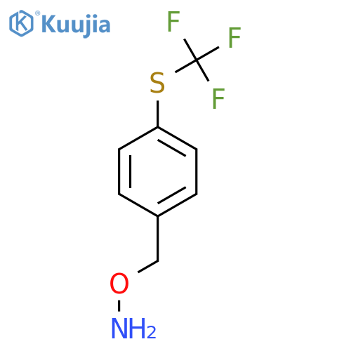 O-({4-[(trifluoromethyl)sulfanyl]phenyl}methyl)hydroxylamine structure