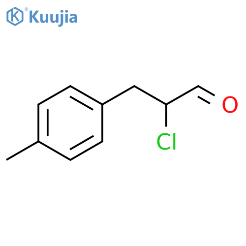 2-chloro-3-(4-methylphenyl)propanal structure