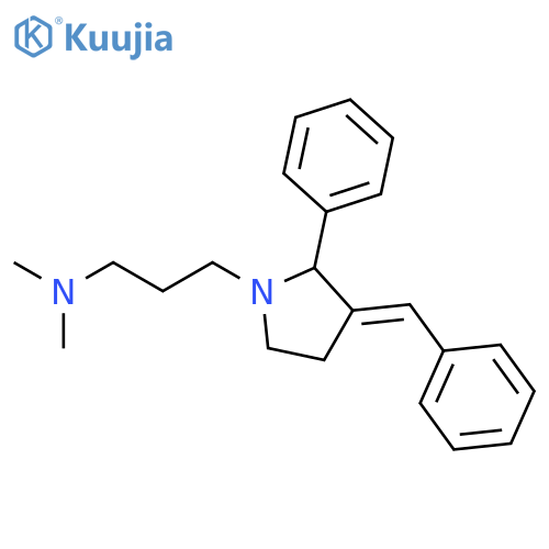 1-Pyrrolidinepropanamine, N,N-dimethyl-2-phenyl-3-(phenylmethylene)- structure
