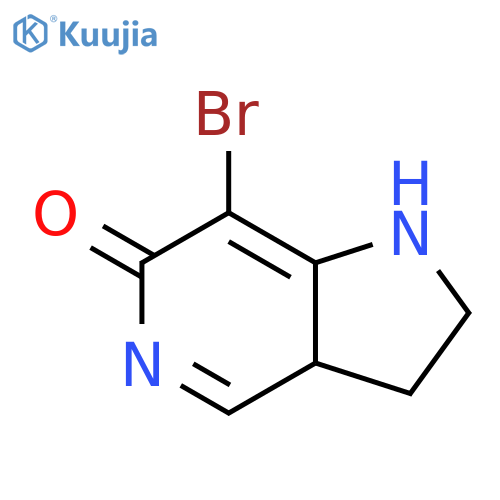 7-Bromo-1,2,3,3a-tetrahydropyrrolo[3,2-c]pyridin-6-one structure