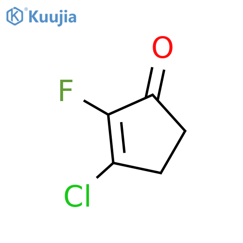 2-Cyclopenten-1-one, 3-chloro-2-fluoro- structure
