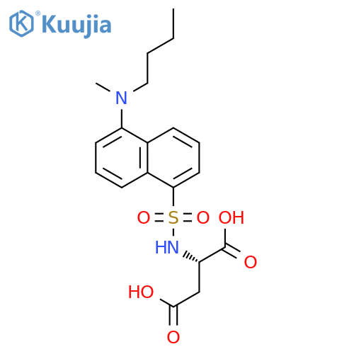 L-ASPARTIC ACID, N-[[5-(BUTYLMETHYLAMINO)-1-NAPHTHALENYL]SULFONYL]- structure
