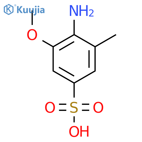 Benzenesulfonic acid,4-amino-3-methoxy-5-methyl- structure