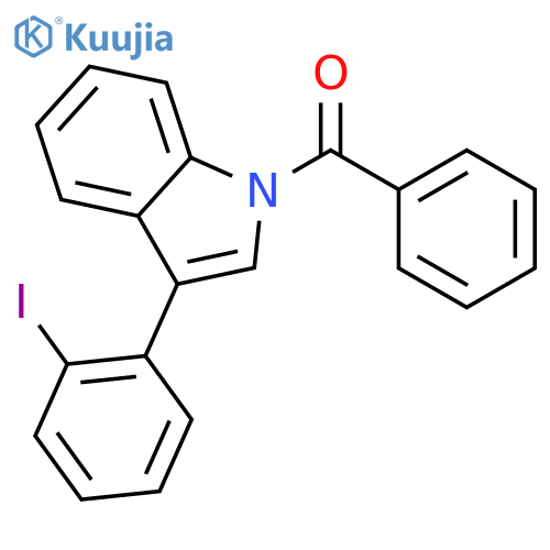 (3-(2-Iodophenyl)-1H-indol-1-yl)(phenyl)methanone structure