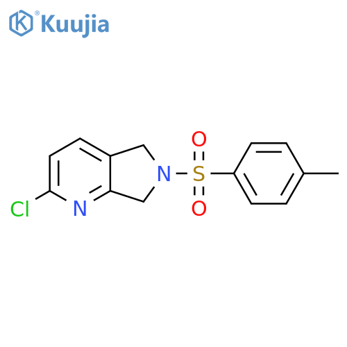 5H-Pyrrolo[3,4-b]pyridine, 2-chloro-6,7-dihydro-6-[(4-methylphenyl)sulfonyl]- structure