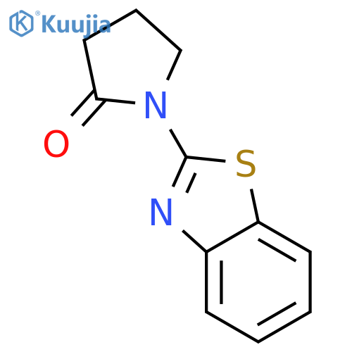 1-(1,3-benzothiazol-2-yl)pyrrolidin-2-one structure