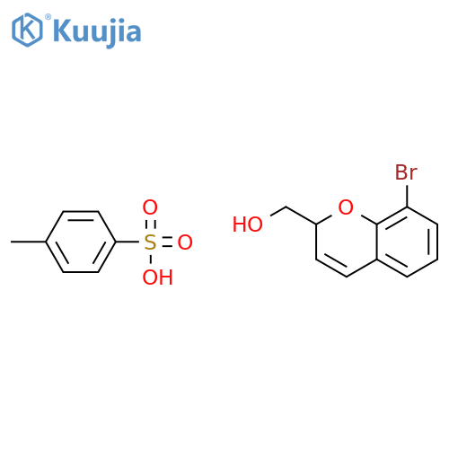 2H-1-Benzopyran-2-methanol, 8-bromo-, 4-methylbenzenesulfonate structure