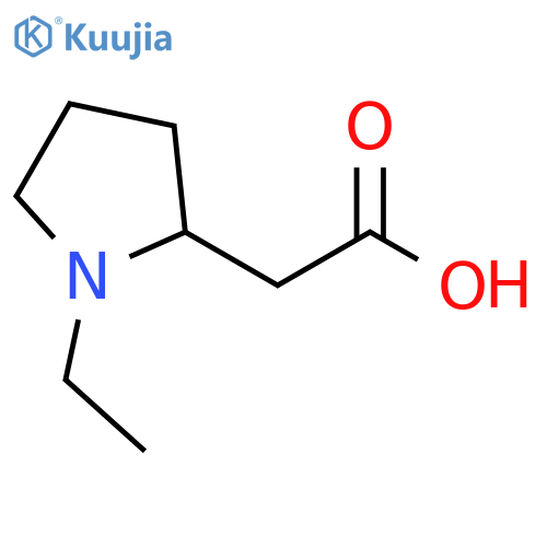 2-(1-ethylpyrrolidin-2-yl)acetic acid structure