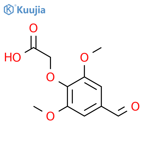 (4-Formyl-2,6-dimethoxyphenoxy)acetic acid structure
