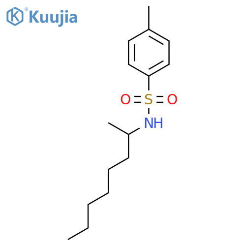 Benzenesulfonamide, 4-methyl-N-(1-methylheptyl)- structure