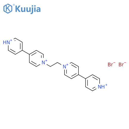4,4'-Bipyridinium, 1,1''-(1,2-ethanediyl)bis-, dibromide structure
