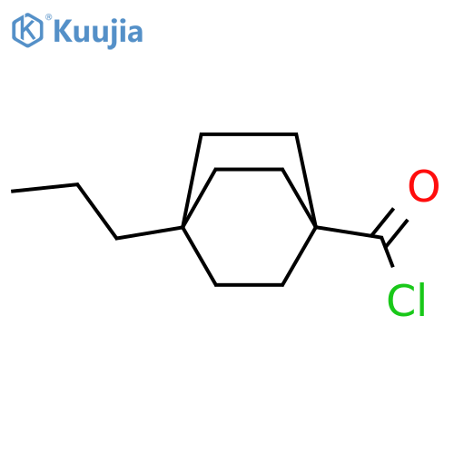 Bicyclo[2.2.2]octane-1-carbonyl chloride, 4-propyl- (9CI) structure
