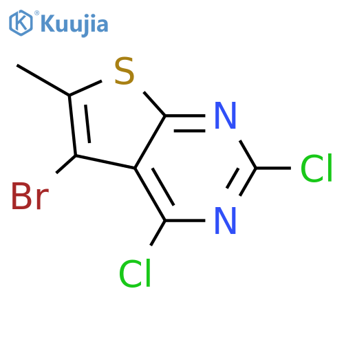 THIENO[2,3-D]PYRIMIDINE, 5-BROMO-2,4-DICHLORO-6-METHYL- structure