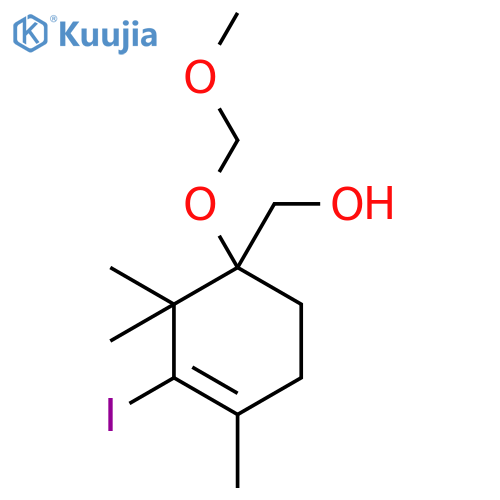 3-CYCLOHEXENE-1-METHANOL, 3-IODO-1-(METHOXYMETHOXY)-2,2,4-TRIMETHYL- structure