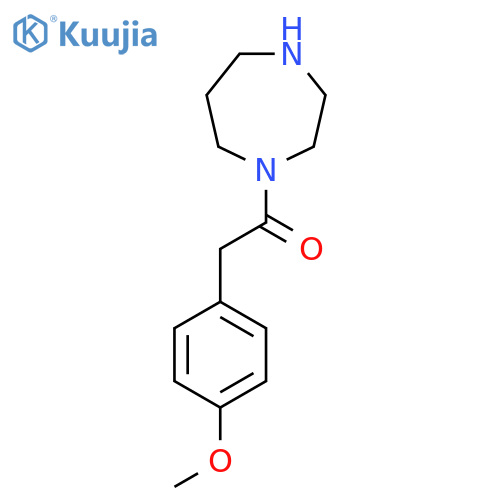 1-(1,4-Diazepan-1-yl)-2-(4-methoxyphenyl)ethan-1-one structure