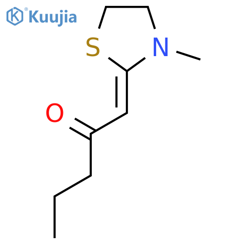 2-Pentanone, 1-(3-methyl-2-thiazolidinylidene)- structure