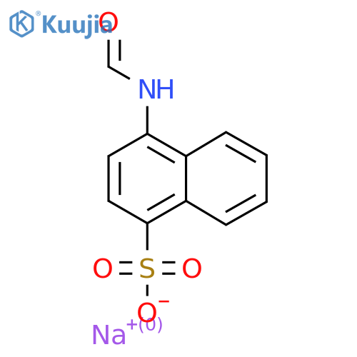 Sodium 4-formamidonaphthalene-1-sulfonate structure