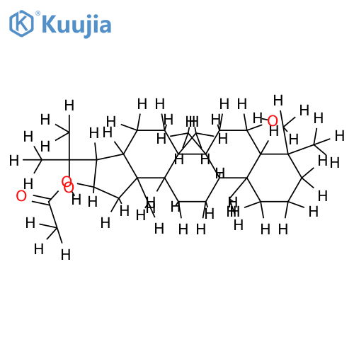 20alpha-acetoxy-hopane-6alpha,22-diol structure
