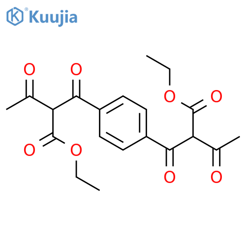 1,4-benzenedipropanoic Acid, .α.,.α.'-diacetyl-.β.,.β.'-dioxo-, Diethyl Ester (en) structure