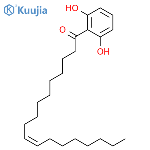 10-Octadecen-1-one, 1-(2,6-dihydroxyphenyl)-, (10Z)- structure
