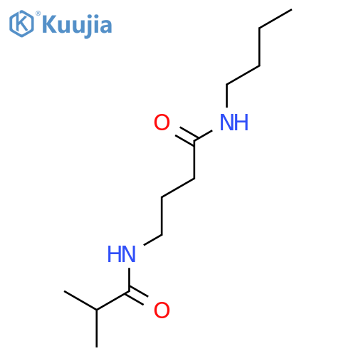 N-butyl-4-(2-methylpropanoylamino)butanamide structure