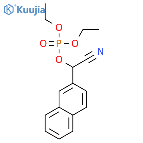 Phosphoric acid, (R)-cyano-2-naphthalenylmethyl diethyl ester structure
