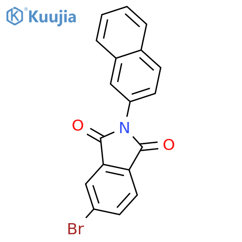 1H-Isoindole-1,3(2H)-dione, 5-bromo-2-(2-naphthalenyl)- structure