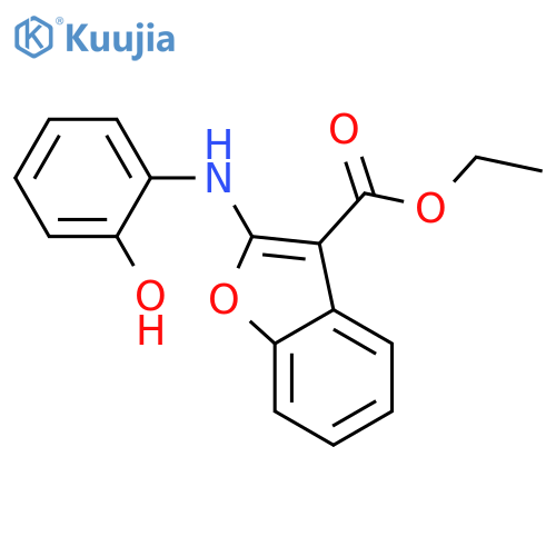Ethyl 2-(2-hydroxyanilino)-1-benzofuran-3-carboxylate structure