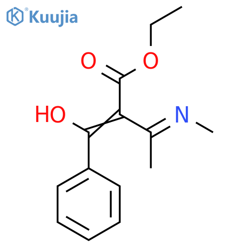 Ethyl (2E)-2-benzoyl-3-(methylamino)but-2-enoate structure