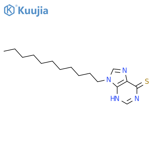 6H-Purine-6-thione,1,9-dihydro-9-undecyl- structure