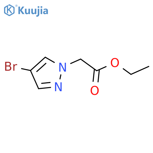 Ethyl 2-(4-bromo-1H-pyrazol-1-yl)acetate structure