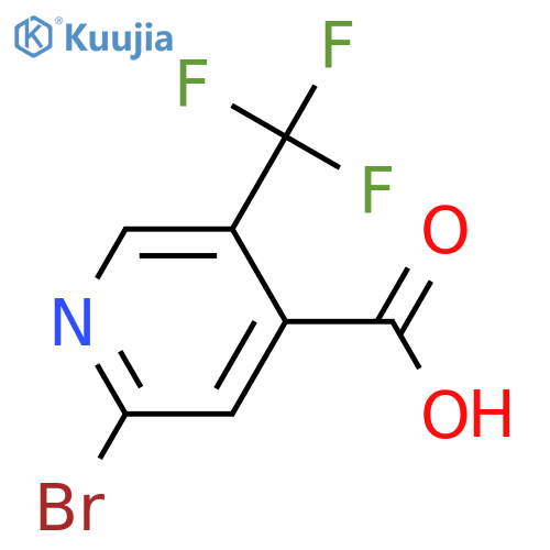2-Bromo-5-(trifluoromethyl)isonicotinic acid structure