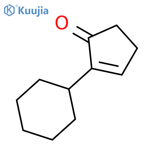2-Cyclopenten-1-one, 2-cyclohexyl- structure