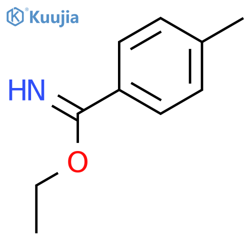 Benzenecarboximidic acid, 4-methyl-, ethyl ester structure