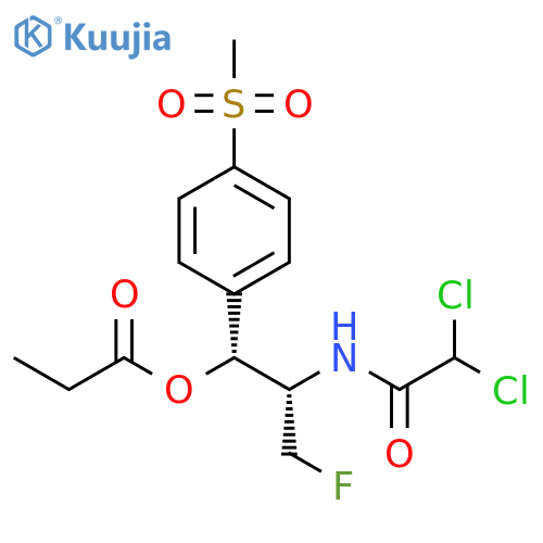 Acetamide,2,2-dichloro-N-[(1S,2R)-1-(fluoromethyl)-2-[4-(methylsulfonyl)phenyl]-2-(1-oxopropoxy)ethyl]- structure