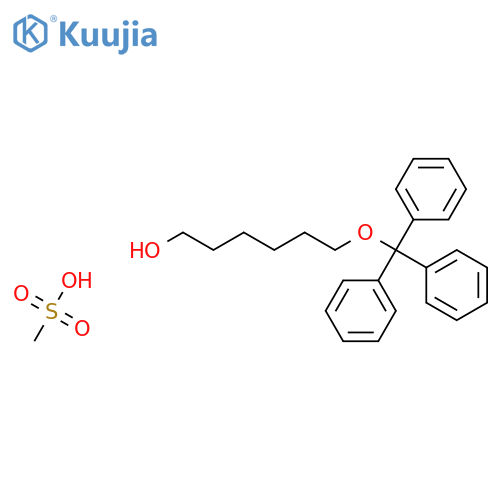 1-Hexanol, 6-(triphenylmethoxy)-, methanesulfonate structure