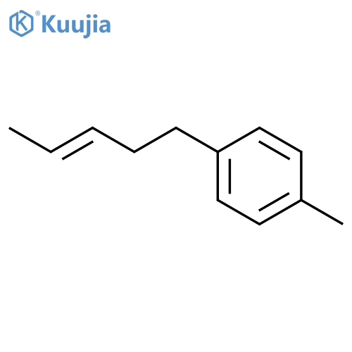 Benzene, 1-methyl-4-(3-pentenyl)- structure