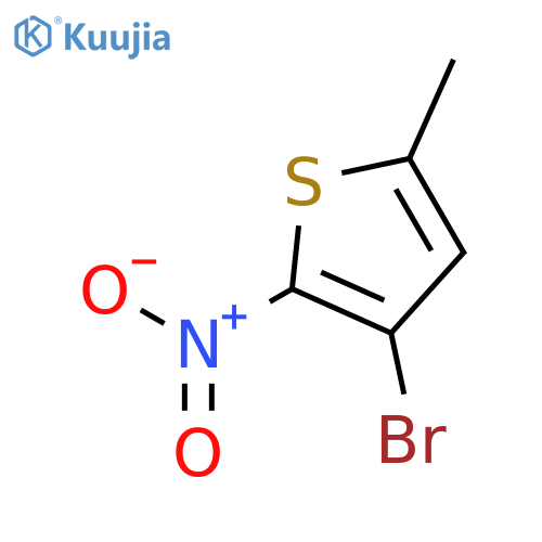 3-bromo-5-methyl-2-nitrothiophene structure