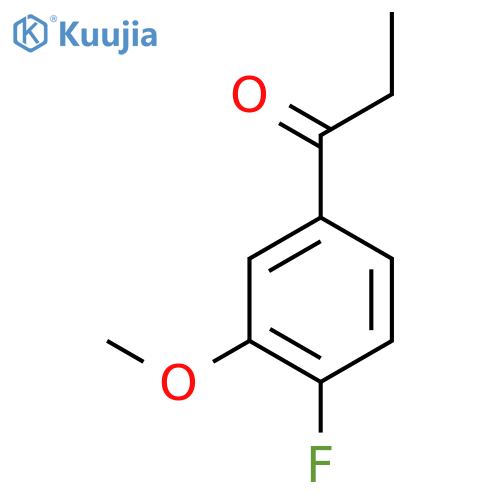 1-Propanone, 1-(4-fluoro-3-methoxyphenyl)- structure