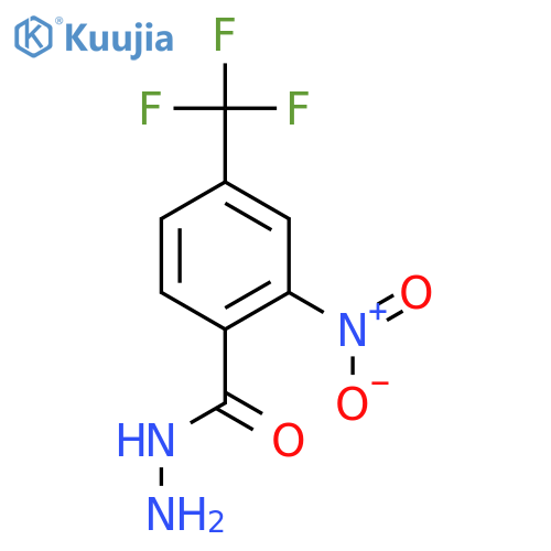Benzoic acid, 2-nitro-4-(trifluoromethyl)-, hydrazide structure