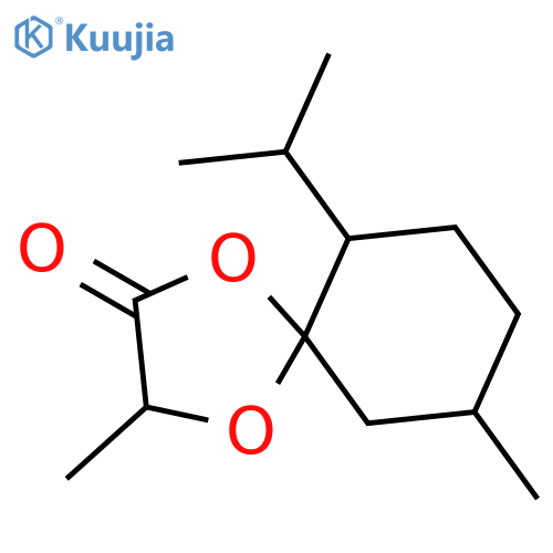 1,4-Dioxaspiro[4.5]decan-2-one, 3,9-dimethyl-6-(1-methylethyl)- structure