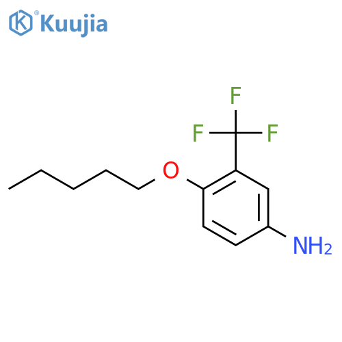 4-Pentyloxy-3-trifluoromethyl-phenylamine structure