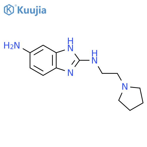 1H-BENZIMIDAZOLE-2,5-DIAMINE, N2-[2-(1-PYRROLIDINYL)ETHYL]- structure