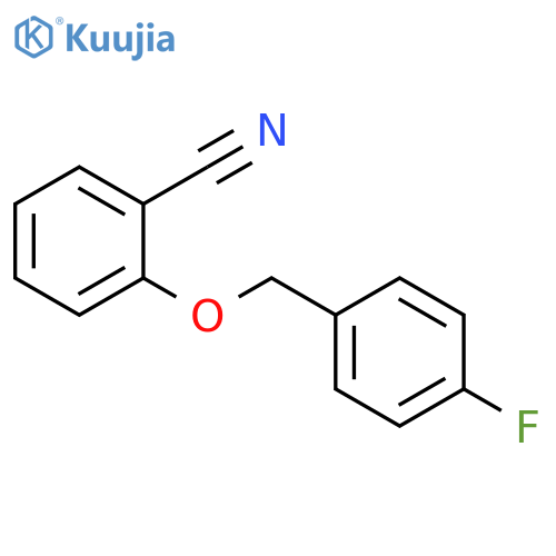 2-((4-Fluorobenzyl)oxy)benzonitrile structure