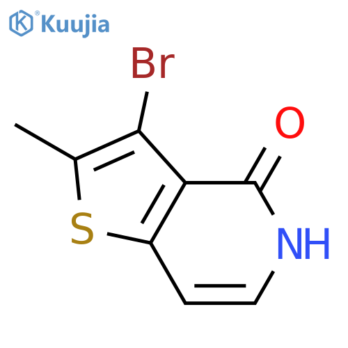 Thieno[3,2-c]pyridin-4(5H)-one, 3-bromo-2-methyl- structure
