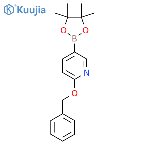 2-(Benzyloxy)-5-(4,4,5,5-tetramethyl-1,3,2-dioxaborolan-2-yl)pyridine structure