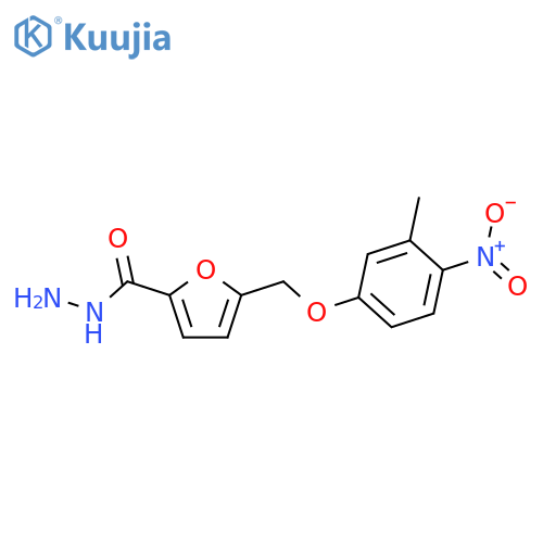 5-(3-methyl-4-nitrophenoxy)methylfuran-2-carbohydrazide structure