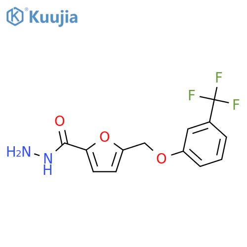 5-{3-(trifluoromethyl)phenoxymethyl}furan-2-carbohydrazide structure