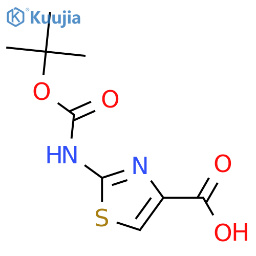 2-Boc-aminothiazole-4-carboxylic acid structure
